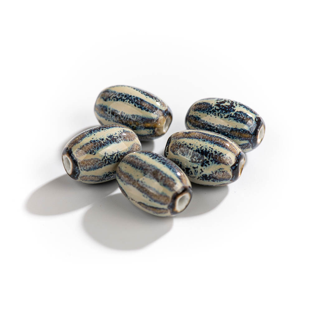 21#5pcs Retro Color Oval Shape - Snake Plant Ceramic 评论和价格